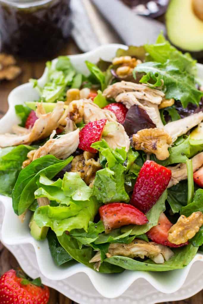 Strawberry Chicken Avocado Salad The Busy Budgeter